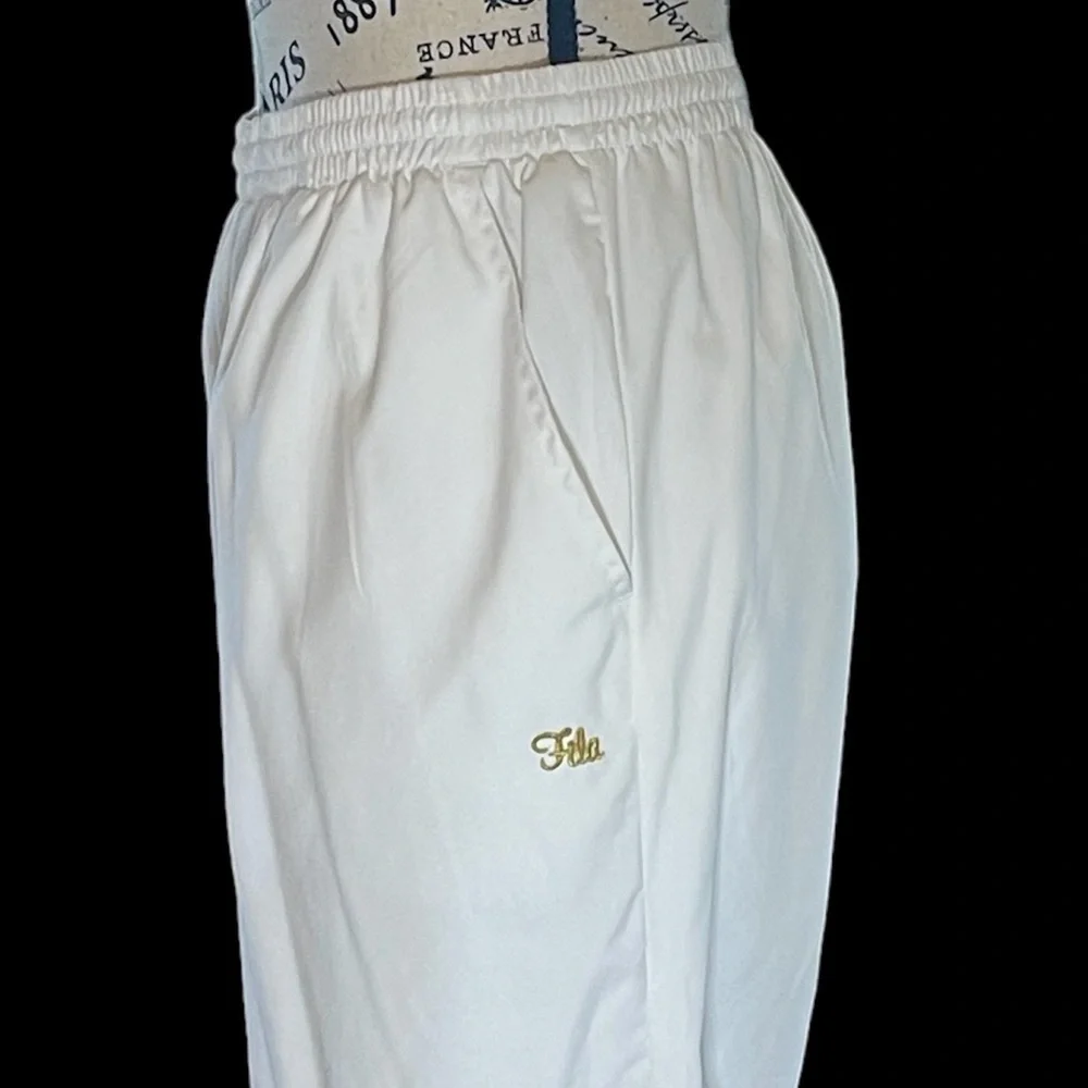 Rare Find❣️ FILA Vintage White with Gray Print & Gold Tracksuit, Women’s Size 14 - Picture 8 of 13
